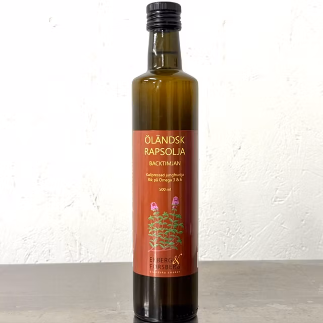 Öländsk rapsolja Backtimjan, 500 ml