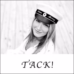 Vikta tackkort inkl. kuvert