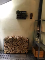 Vedstativ Lille Malmen - velg bredde (60 - 115 cm)