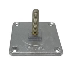 Fotplate / bordbensplate M10 sort