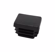 Endestykke 25 x 25 mm flatt hode sort