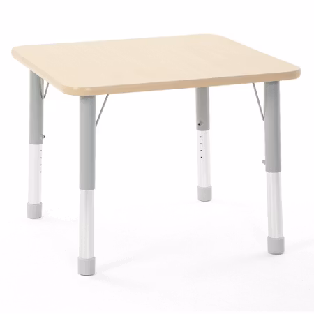 Barnbord fyrkant, justerbar höjd