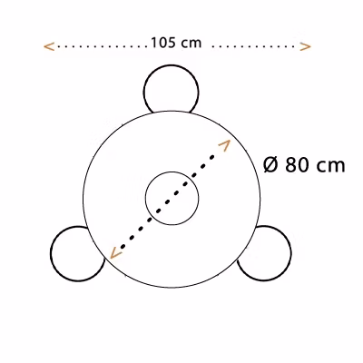 Aktivitetsbord Trio Colors