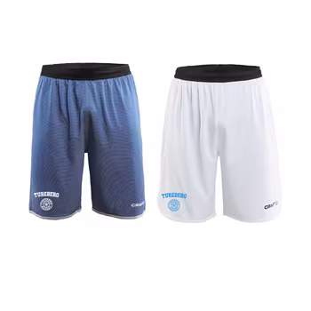 Basketshorts blå/vit, herr
