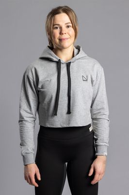 Cropped Hoodie Gray