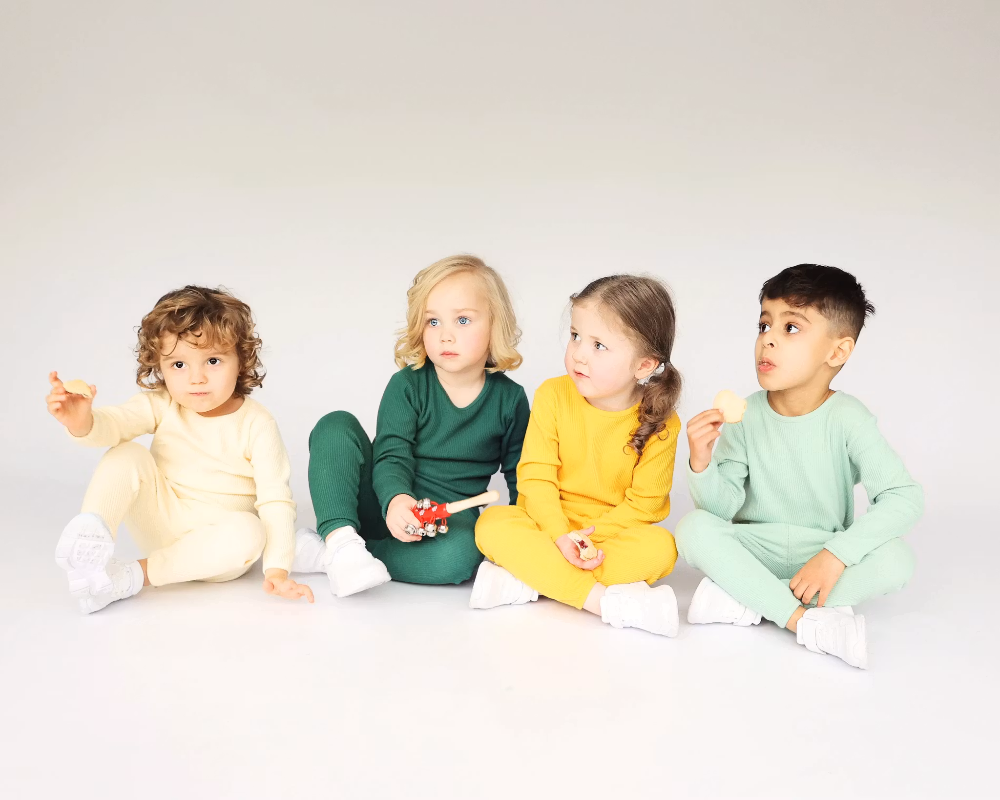 Loungewear sett, barn, Forest Green