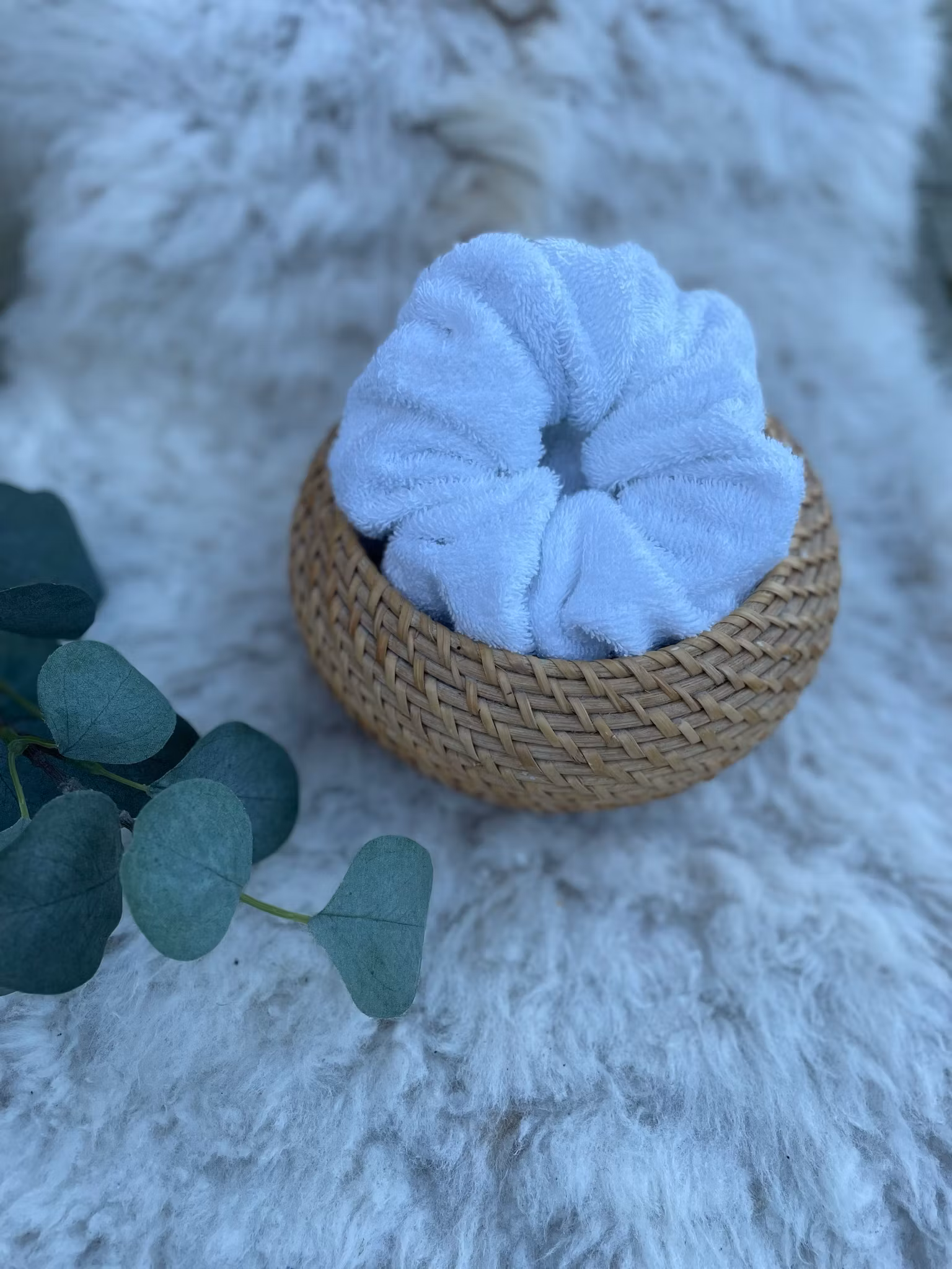 Spa Scrunchie, XL, Hvit
