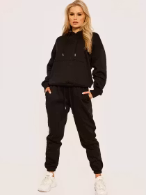 Oversized joggedress, Svart