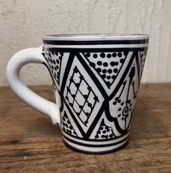 Mugg med öra blå 11 cm