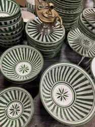 Grön stripe mönster