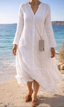 Klänning freespirit vit
