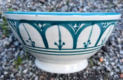 Marockansk keramikskål turkos