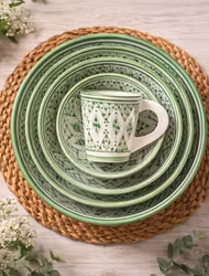 Grönt Star mönster