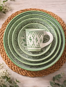 Grönt Star mönster