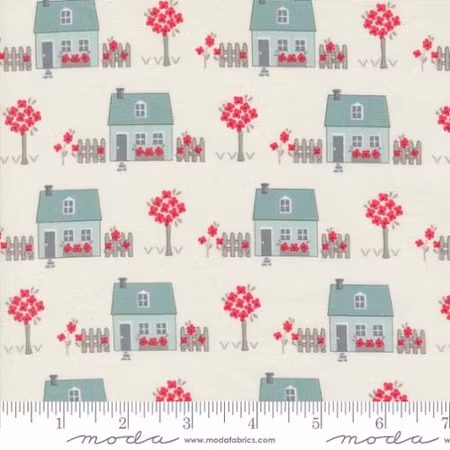 Bomullsstoff ¨My summer house¨