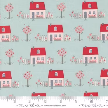 Bomullsstoff ¨My summer house¨