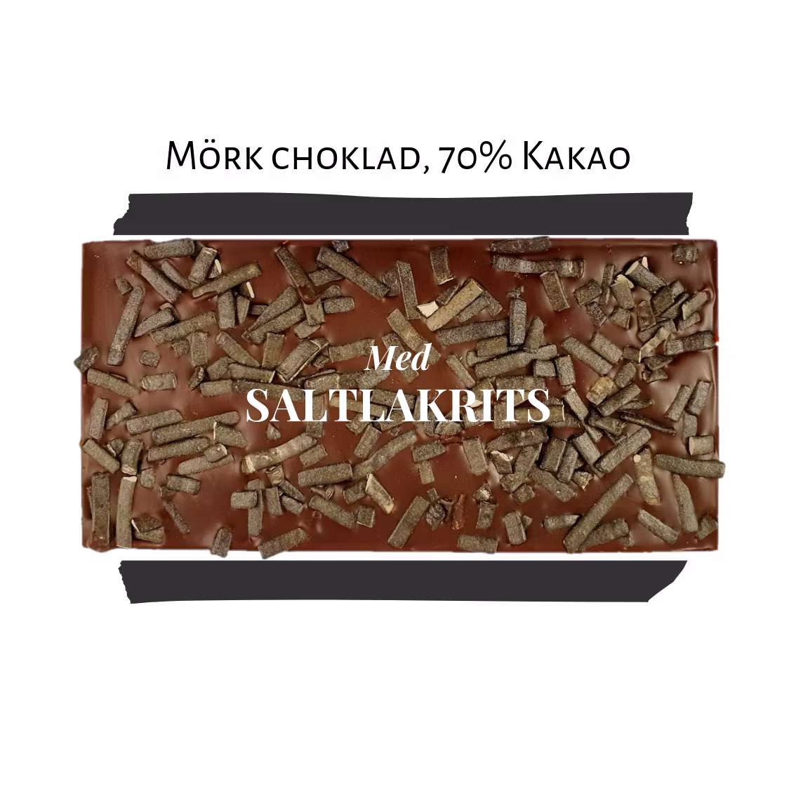 70% Choklad - Saltlakrits 100g (x 10st)