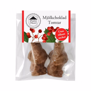 Tomtar 25g - Sockerfri Mjölkchoklad (x 20st)