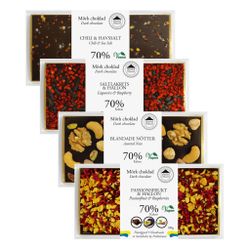 Mixlåda 3 - 70% Mörk Choklad (20st i KRT/4 sorter)