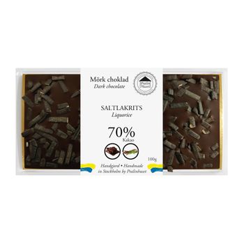 70% Choklad - Saltlakrits 100g (x 10st)