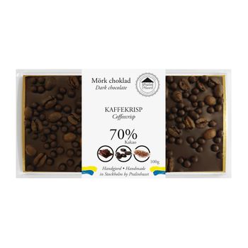 70% Choklad - Kaffekrisp 100g (x 10st)