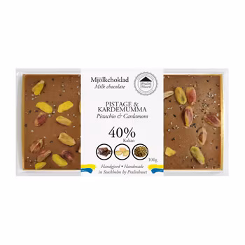 40% Choklad - Pistage & Kardemumma 100g (x 10st)