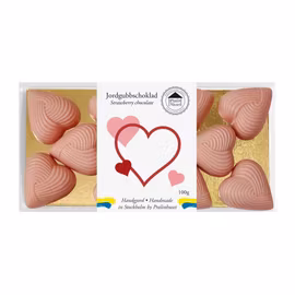 Små Hjärtan - Jordgubbschoklad 100g (x 10st)