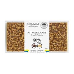 40% Choklad - Pistagekrokant (x 10st)