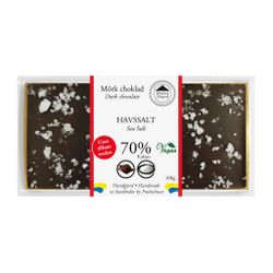 Sockerfri 70% Choklad - Havssalt 100g (x 10st)