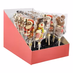 Lollipop - Renen Rudolf, Jultomte & Snögubbe 35g (x 36st i display)