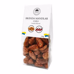 Brända Mandlar - Chili 100g (x 10st)