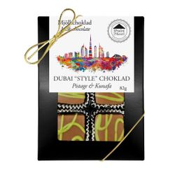 6-Bit Svart Ask Dubai ’Style’ Praliner – Pistage & Kunafa (x 12st)