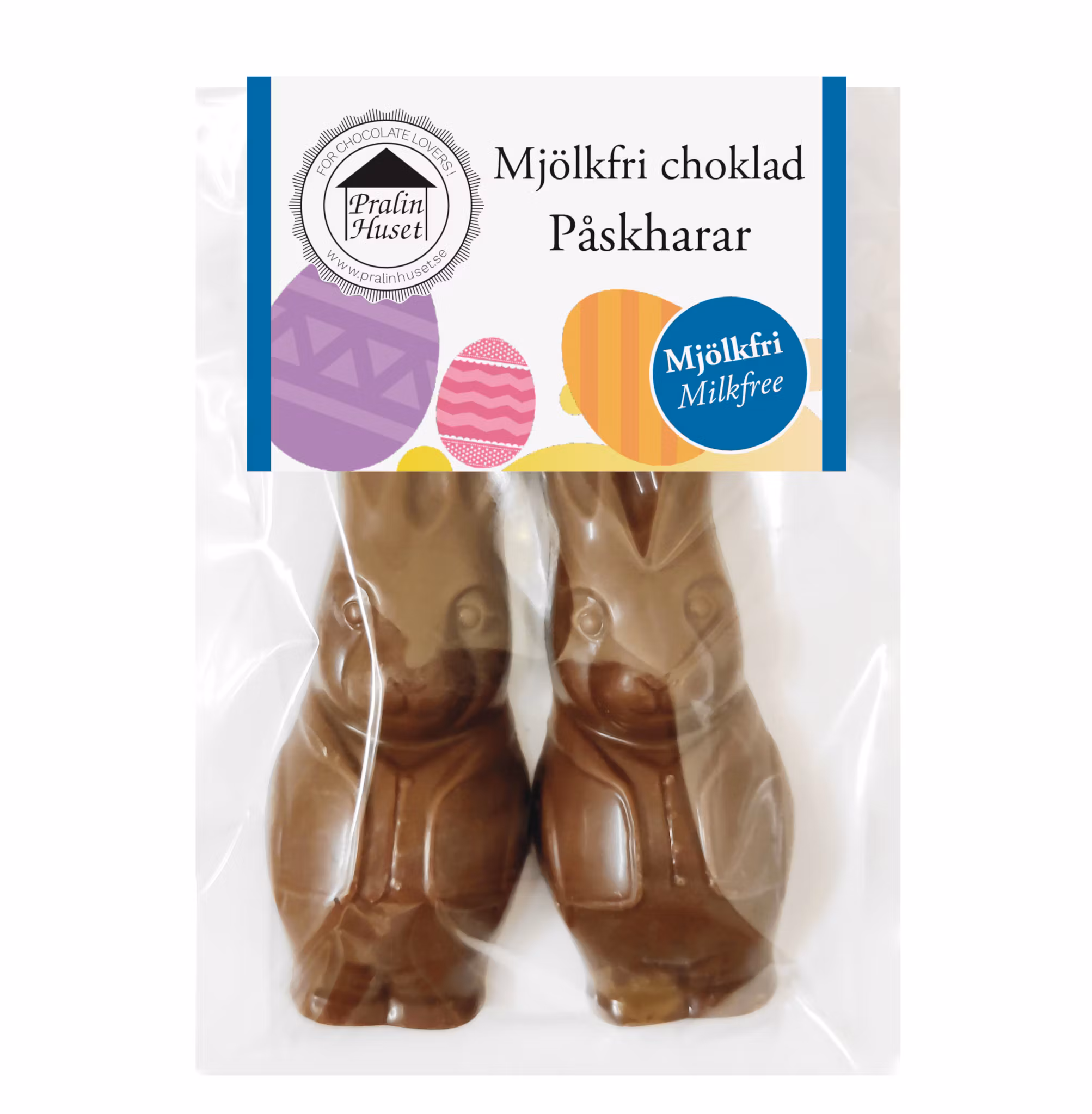 2-BIT Mjölkfri 40% Choklad - Påskharar (x 20st)