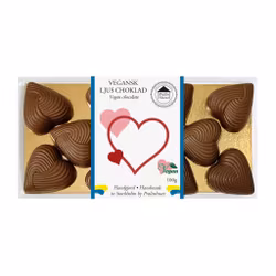 Små Hjärtan - Vegansk Ljus Choklad 100g (x 10st)