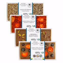 Mixlåda 9 - Vegansk Ljus Choklad (20st i KRT/4 sorter)