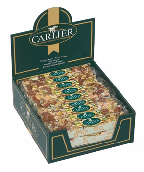 Carlier Nougat - PISTAGE Mandel & Hasselnötter 100g (x 24st KRT)