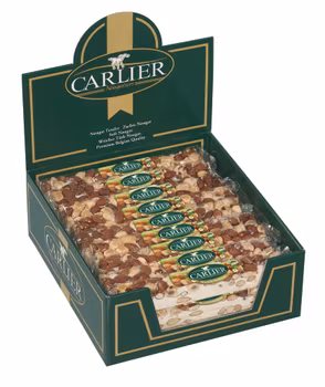 Carlier Nougat - KLASSISK Mandel & Hasselnötter 100g (x 24st KRT)