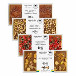 Mixlåda 18 - 40% Choklad (20st i KRT/4 sorter)