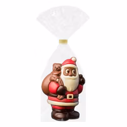 Chokladfigur - Santa with Bag & Teddy 75g (x 8st)