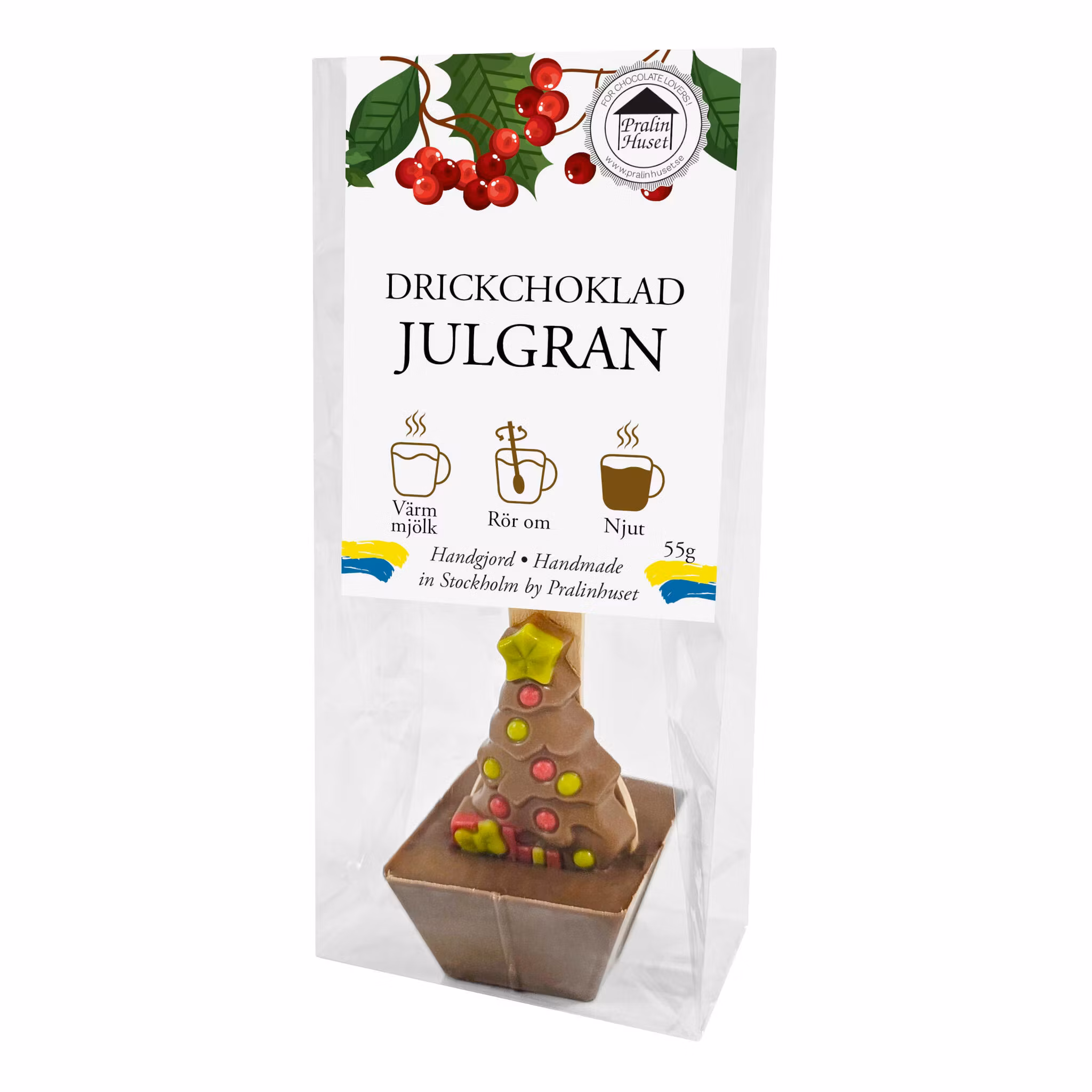 Drickchoklad - 40% Choklad - Julgran 55g (x 15st)