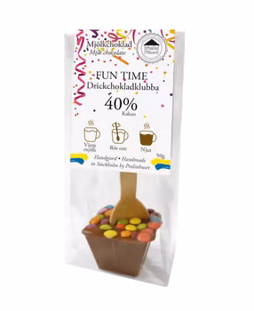 Drickchoklad - 40% Choklad - Fun-Time 50g (x 15st)