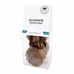 Chokladblommor Ljus Choklad 100g Påse (x 10st)