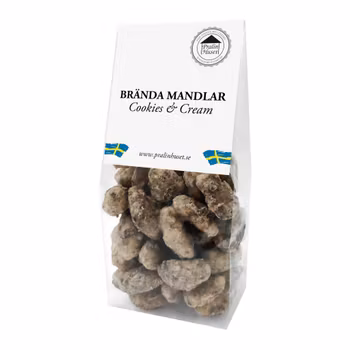 Brända Mandlar - Cookies & Cream 100g (x 10st)