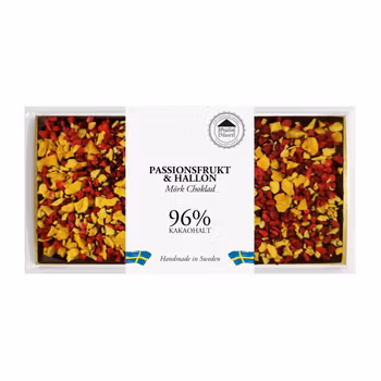 96% Choklad - Passionsfrukt & Hallon 100g (x 10st)