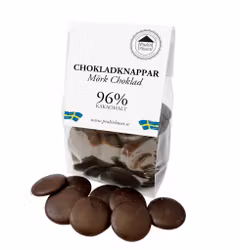 Chokladknappar - Extra Mörk Choklad 100g (x 10st)