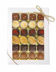 24-bitars Vit Ask 375g - Guldband (x 2st)