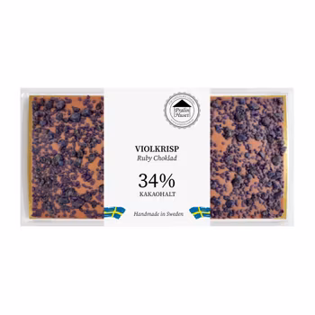 Ruby 34% Choklad - Violkrisp 100g (x 10st)
