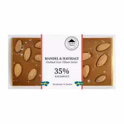 Sockerfri 35% Choklad - Mandel & Havssalt 100g (x10st)
