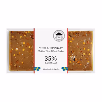Sockerfri 35% Choklad - Chili & Havssalt 100g (x 10st)