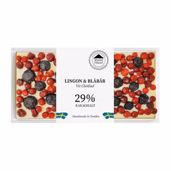 Vit Choklad - Lingon & Blåbär 100g (x 10st)
